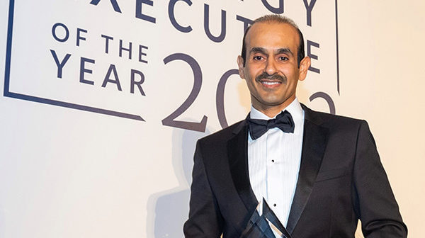 H.E. Saad Sherida Al-Kaabi receives the Energy Intelligence “Energy Executive of the Year” award