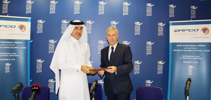 QAPCO sponsors research chair to build strategic roadmap for the future of vocational education in Qatar